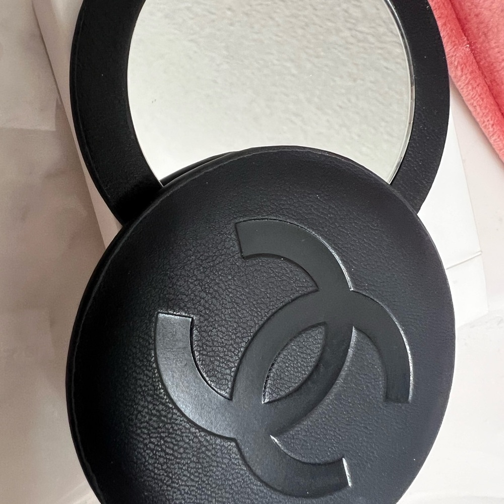 XSOLD CHANEL Black Compact Mirror